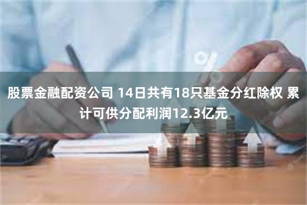 股票金融配资公司 14日共有18只基金分红除权 累计可供分配利润12.3亿元