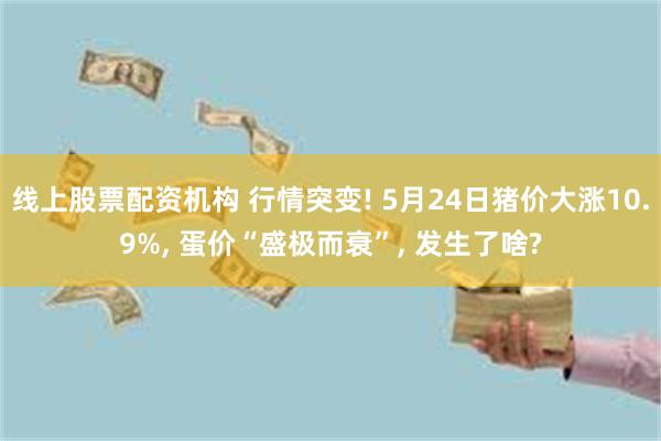 线上股票配资机构 行情突变! 5月24日猪价大涨10.9%, 蛋价“盛极而衰”, 发生了啥?