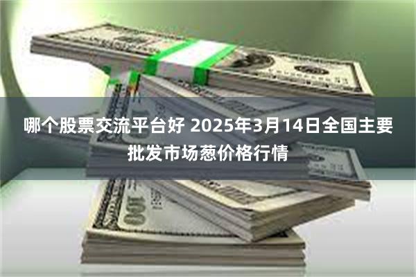 哪个股票交流平台好 2025年3月14日全国主要批发市场葱价格行情