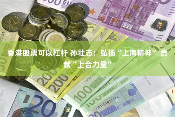 香港股票可以杠杆 孙壮志：弘扬“上海精神” 贡献“上合力量”